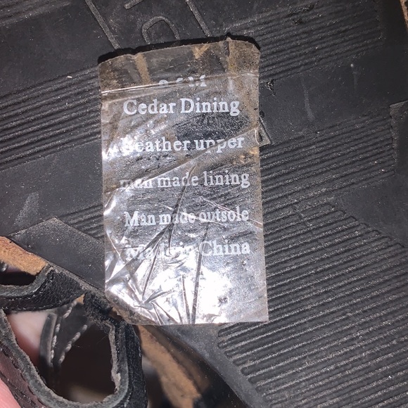 Kenneth Cole Reaction black Cedar Dining leather wedges - Picture 9 of 9